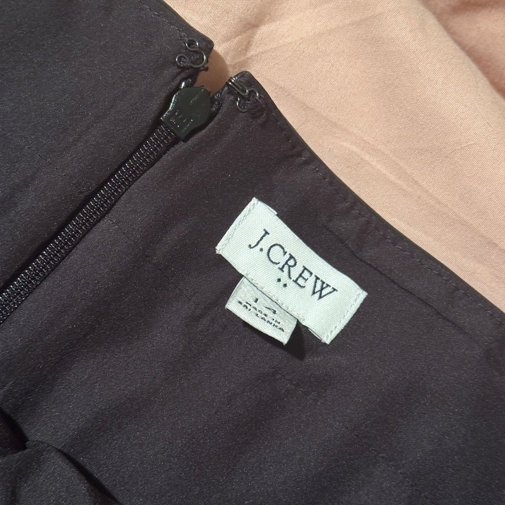 J. Crew Black A-Line Faux-Leather Mini Skirt - Picture 6 of 7